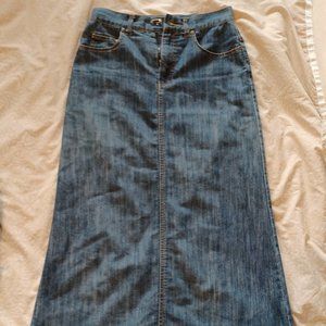 Long Jean Skirt Size 0